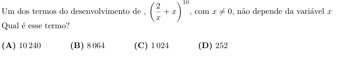 Exercícios Exame Binómio Newton