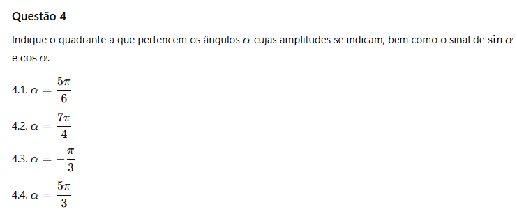 Conversão de graus para radianos