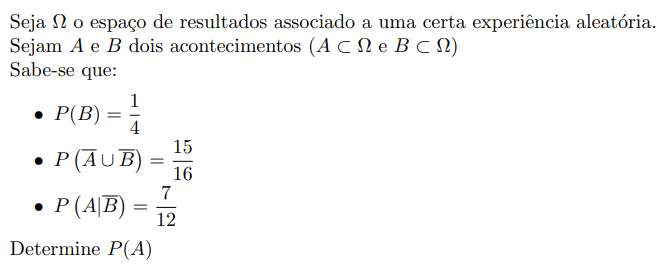 Exame Nacional de Matemática A, 2013, 1ª Fase
