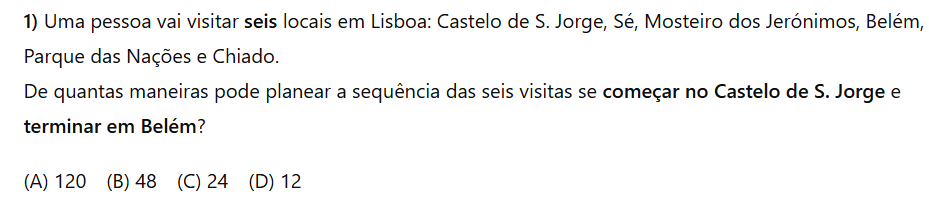 Ficha de revisões Arranjos e Combinações parte_1