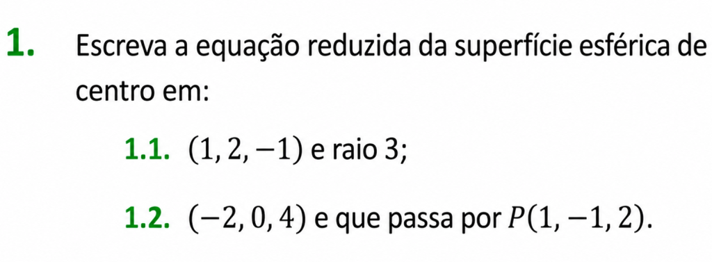 Estudo da superfície esférica