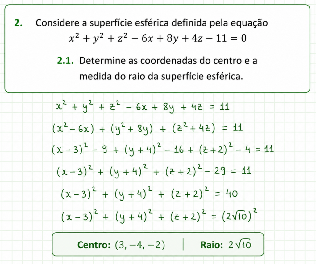 Estudo da superfície esférica