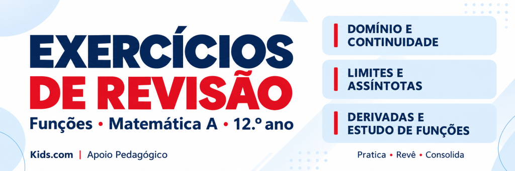 Exercícios sobre Funções – Matemática 12 ano