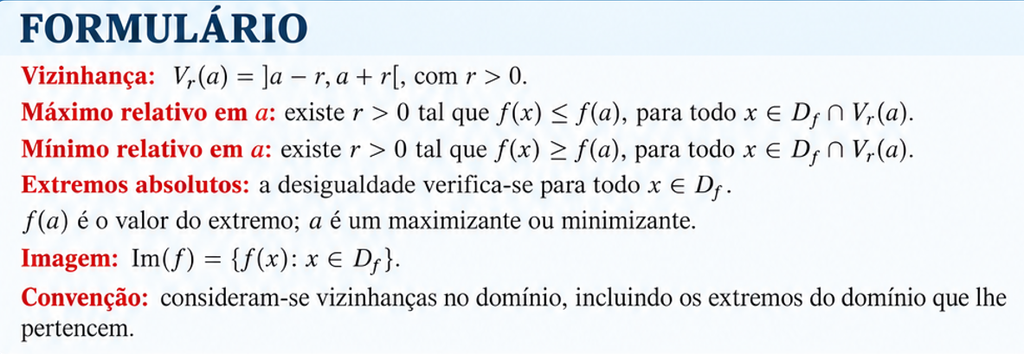 Estudo dos Extremos relativos